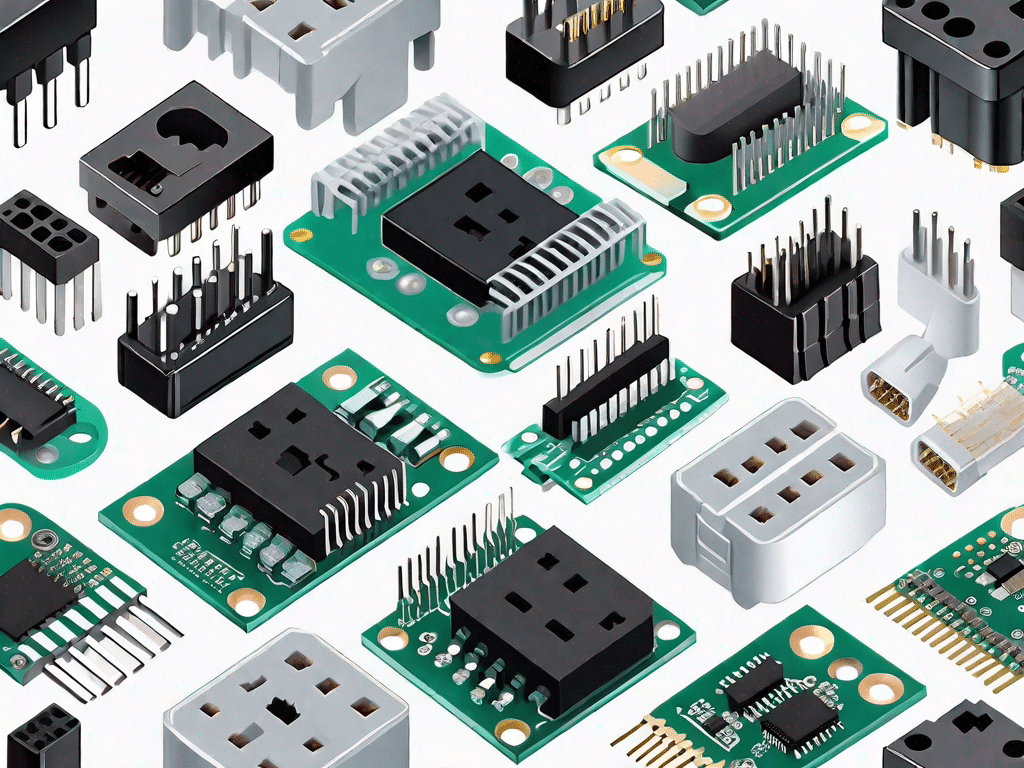 A variety of molex connectors in different sizes and shapes